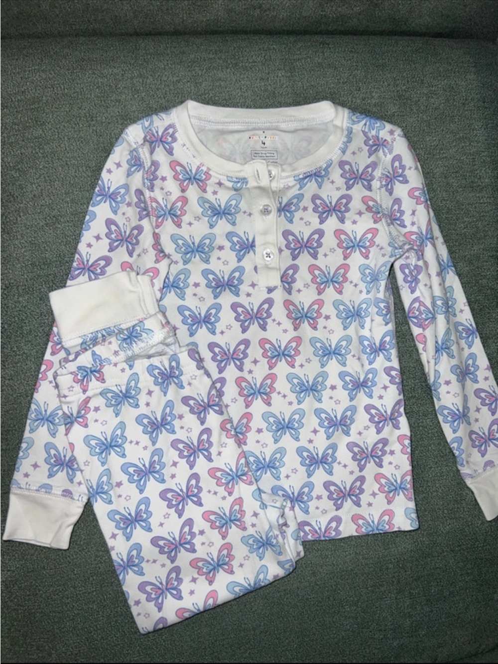 Girls Penny’s Flight x Roller Rabbit butterfly pajamas size 4t
